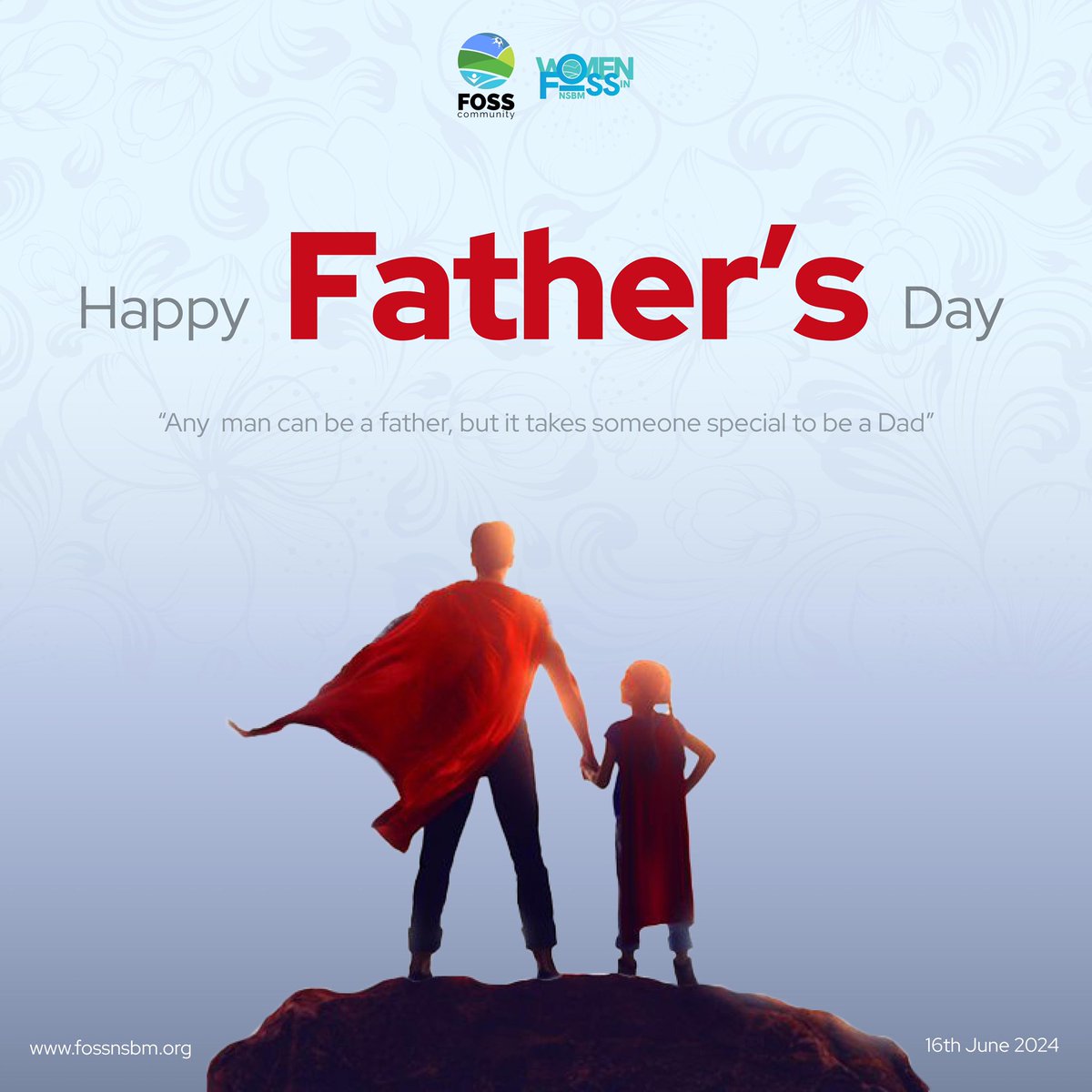 Celebrating the pillars of strength and inspiration✨

The FOSS Community of NSBM, honors all fathers who nurture, inspire and guide us towards a brighter future!
Happy Father's Day!♥️

#fossnsbm #wifnsbm