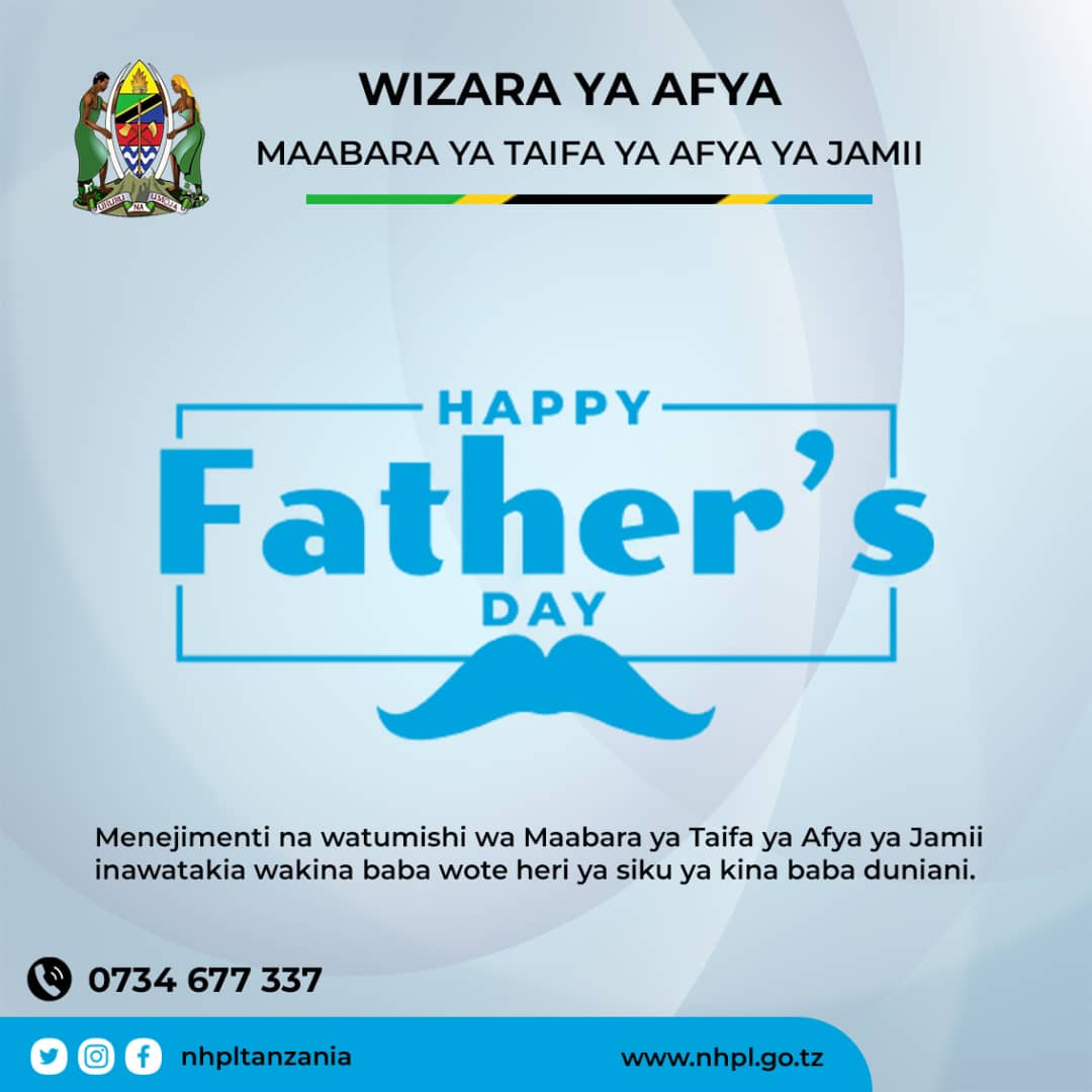 nphltanzania's tweet photo. #Happy father's day! https://t.co/qKuUYw8gJ9
