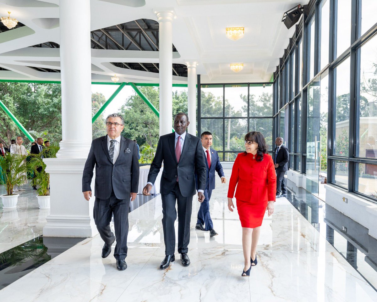 RomySoniaT's tweet photo. In State House, Nairobi, Kenya with President William Ruto . (Presentation of Credentials) Wednesday, 12 of June 2024 https://t.co/u1cEOK9JEw