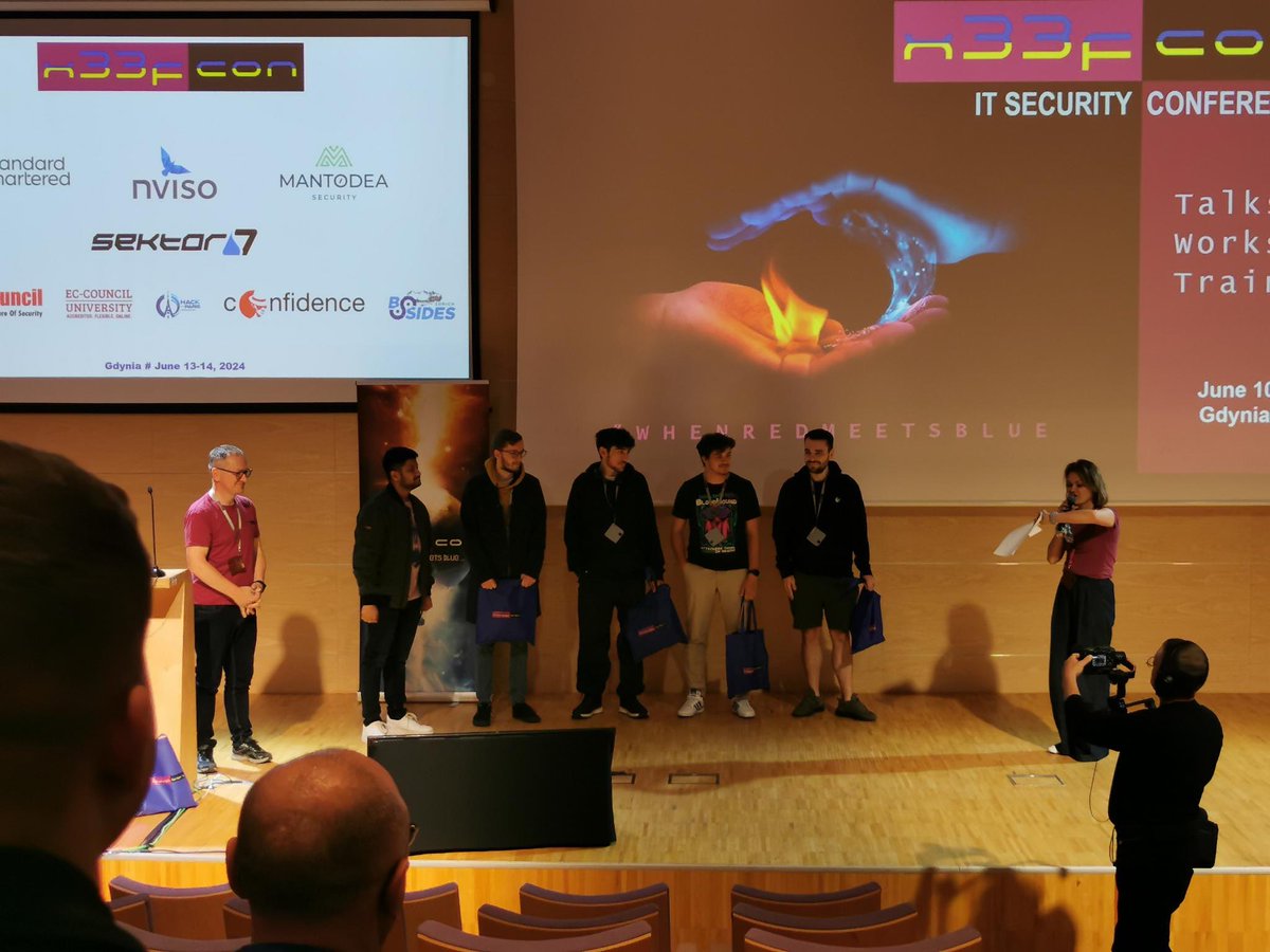 x33fcon's tweet image. #x33fcon 2024 CTF winners (one is missing :))
Good job. Congratulations!