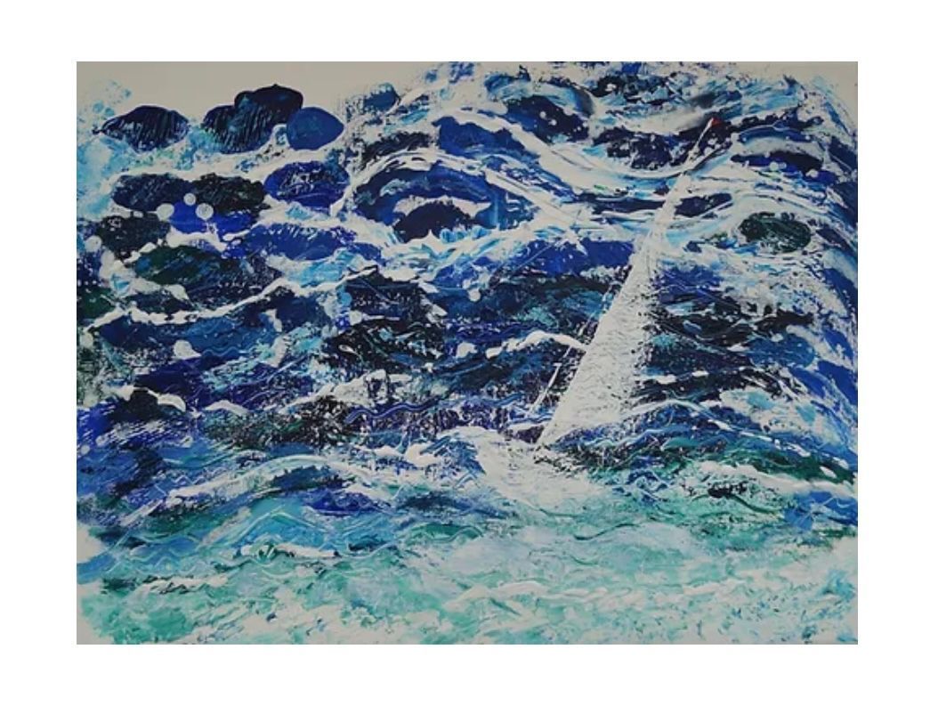 Morning #UKGiftHour #UKGiftAM
In my sale excuse the pun 🤣⛵️
Out of The Blue
Original painting 
Sensible Offers considered 🤔

Out of the Blue | Sue O'Sullivan, Artist buff.ly/3DnVXpw

#MHHSBD #art