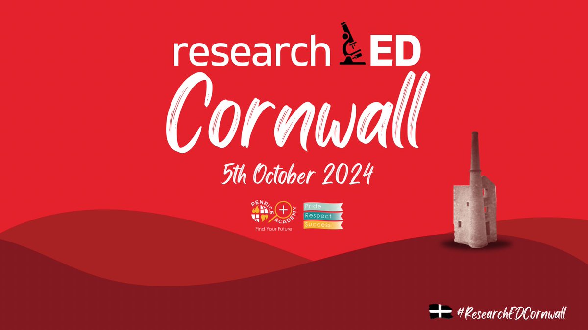Help us spread the word! 
ResearchED is coming to the South-West and Cornwall on 5th October.
Follow us for some speaker and ticket announcements in the coming days!
Share with your fellow educators.
#researchEDCornwall