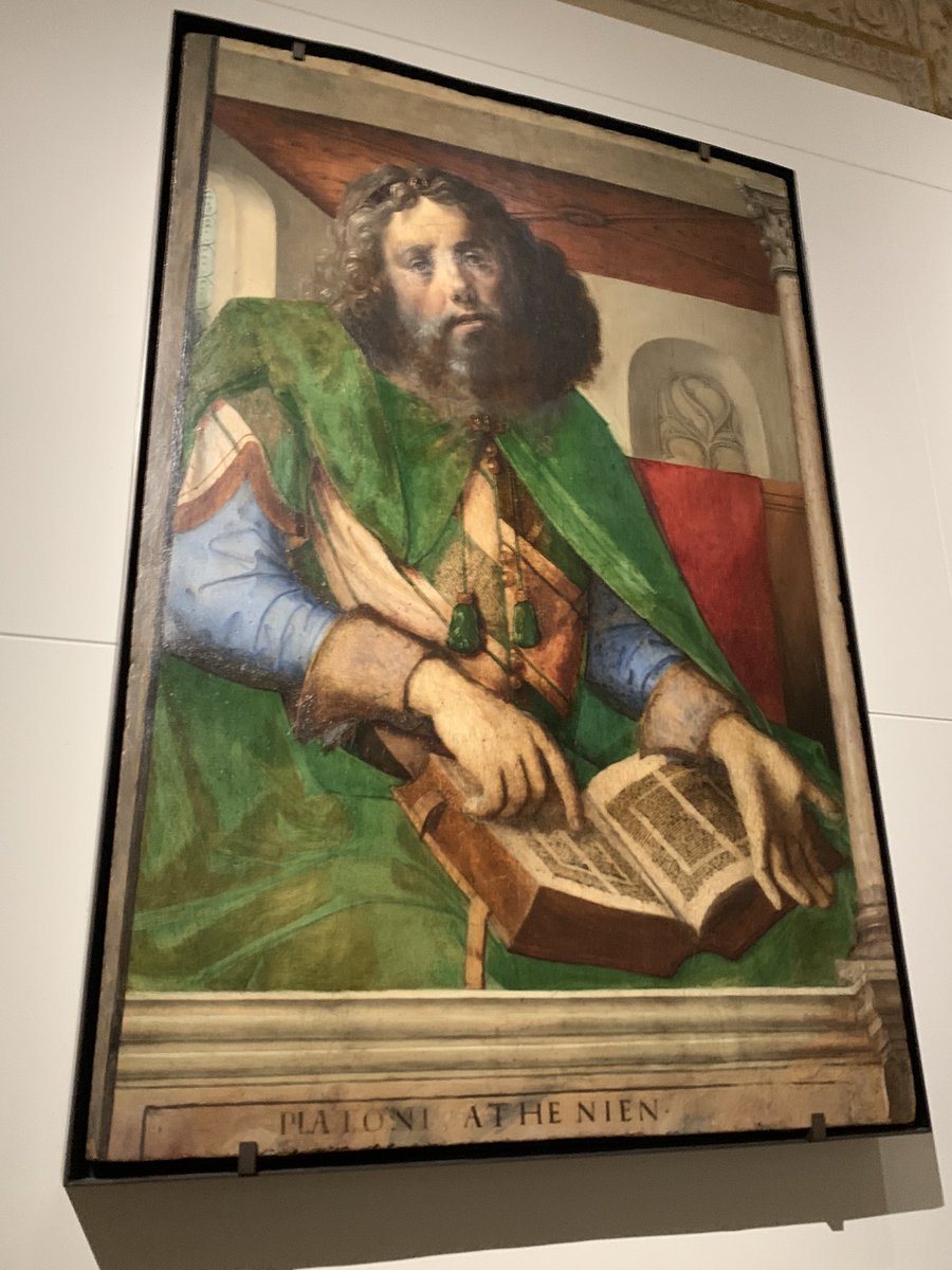 LegendusEst's tweet photo. @abbayeAuberive @jacquemartandre Retour au #studiolo de Federico da Montefeltro (1422-1482) au palais ducal d’Urbino : portraits de Platon et d’Aristote.

14 portraits sont conservés au musée du Louvre, les autres (14) sont à Urbino. 

6 https://t.co/hjVYIgwIjt