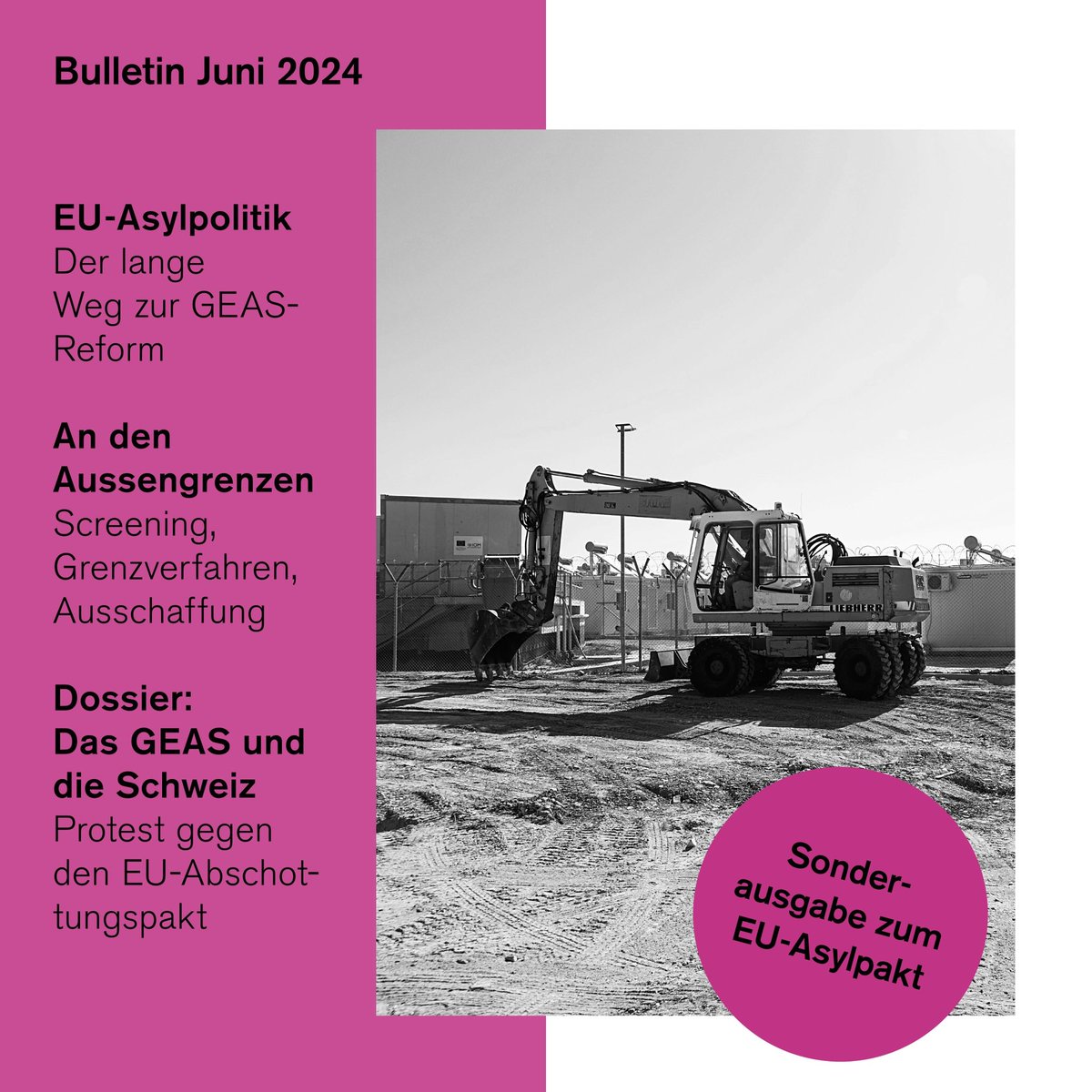 Die Sonderausgabe des Sosf-Bulletins zum EU-#Asylpakt und zur Reform des Gemeinsamen Europäischen Asylsystems #GEAS jetzt online lesen auf sosf.ch: sosf.ch/sites/default/…