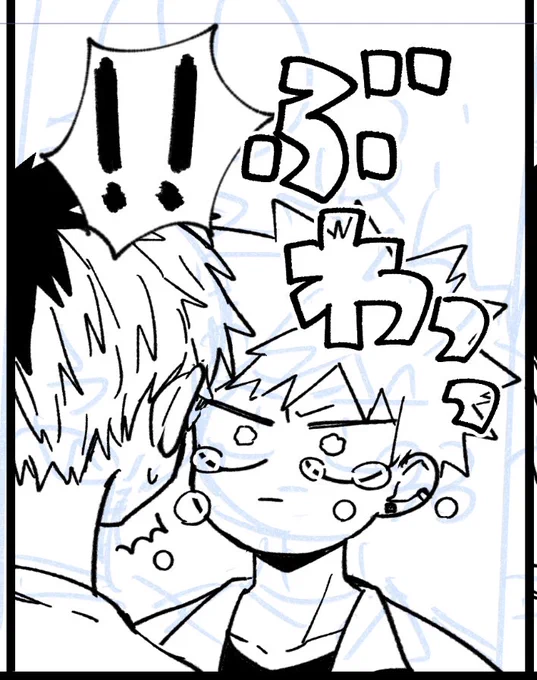 久しぶりにらくがきで漫画かいてる✒️今日載せれたらいいな! 