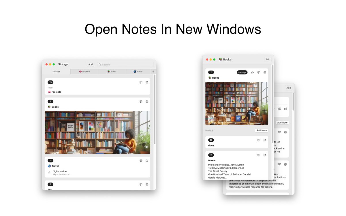 TheNote_app's tweet photo. https://t.co/nblZXO6cXC #macOS, has just received a major update packed with features designed to enhance your productivity. 💪 (#macOS 14.0+):
🔸 Open Notes in Separate Windows
🔸 Drag and Drop Notes
🔸 Export Note Shortcuts
🔸 Keyboard Shortcuts https://t.co/Dsr3ijK6Pg