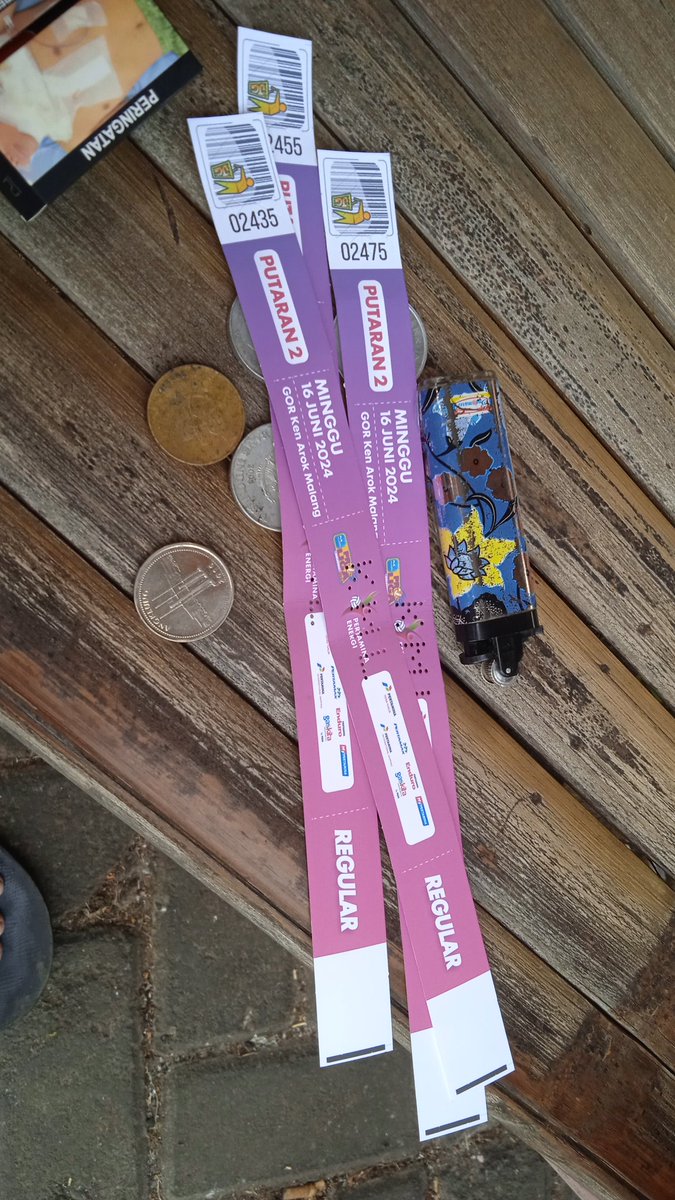 hooligandz87's tweet photo. Dijual tiket reguler Pro Liga, untuk tanggal 16 Juni 2024. 3 tiket seharga Rp. 200.000,- (nego bensin), lokasi Perum BTU Madyopuro. Segera!!

Cc. @Malangraya_info @vollyproliga @_BayuSapta @RockbertoBobby @infomalang https://t.co/NXxDCsQzMw