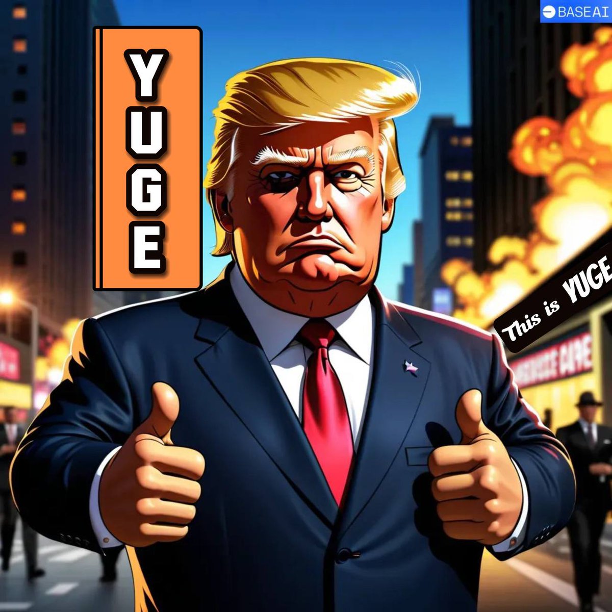 generalzazozo's tweet photo. @mrpunkdoteth The $YUGE MAGA movement  is here. 
Making crypto great again. 👍
@YugeOnEth
0x8854d278bdb3140c161bf011888d9dc7a5918e77 https://t.co/SLfd6pyGD3
