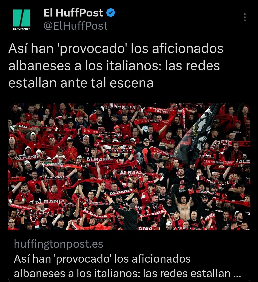 ElHezPost no sólo abusa del clickbait si no que crea polémica donde no la hay. Aficionados albaneses partían espaguetis mientras los italianos se reían. Luego se pusieron a bailar todos juntos.