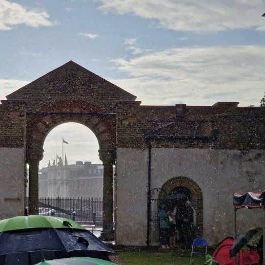 A wonderful concert yesterday in spite of the crazy weather <a href="/StGeorgesSE18/">@stgeorgesSE18</a> with the <a href="/BlackheathHalls/">Blackheath Halls</a> orchestra playing some summer classics for the 'brave' audience 😁 to enjoy!