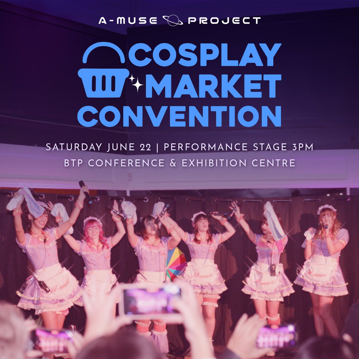 Who is excited for CMC next weekend? 🩵✨️ Make sure to come by our table and say hello! #idol #kaigaiidol #overseasidol #jpop #girlgroup #アイドル