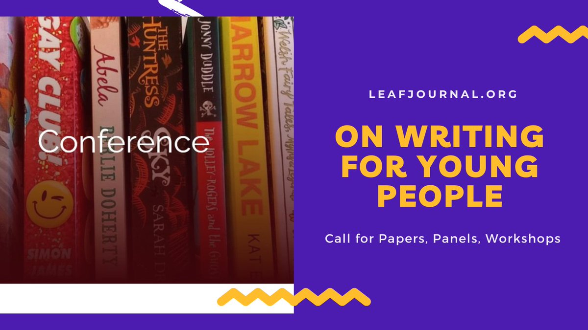 On Writing for Young People: Conference 2024. We warmly invite proposals from our wider community for papers, panels, workshops. Full details on our website: leafjournal.org/pages/392-conf…