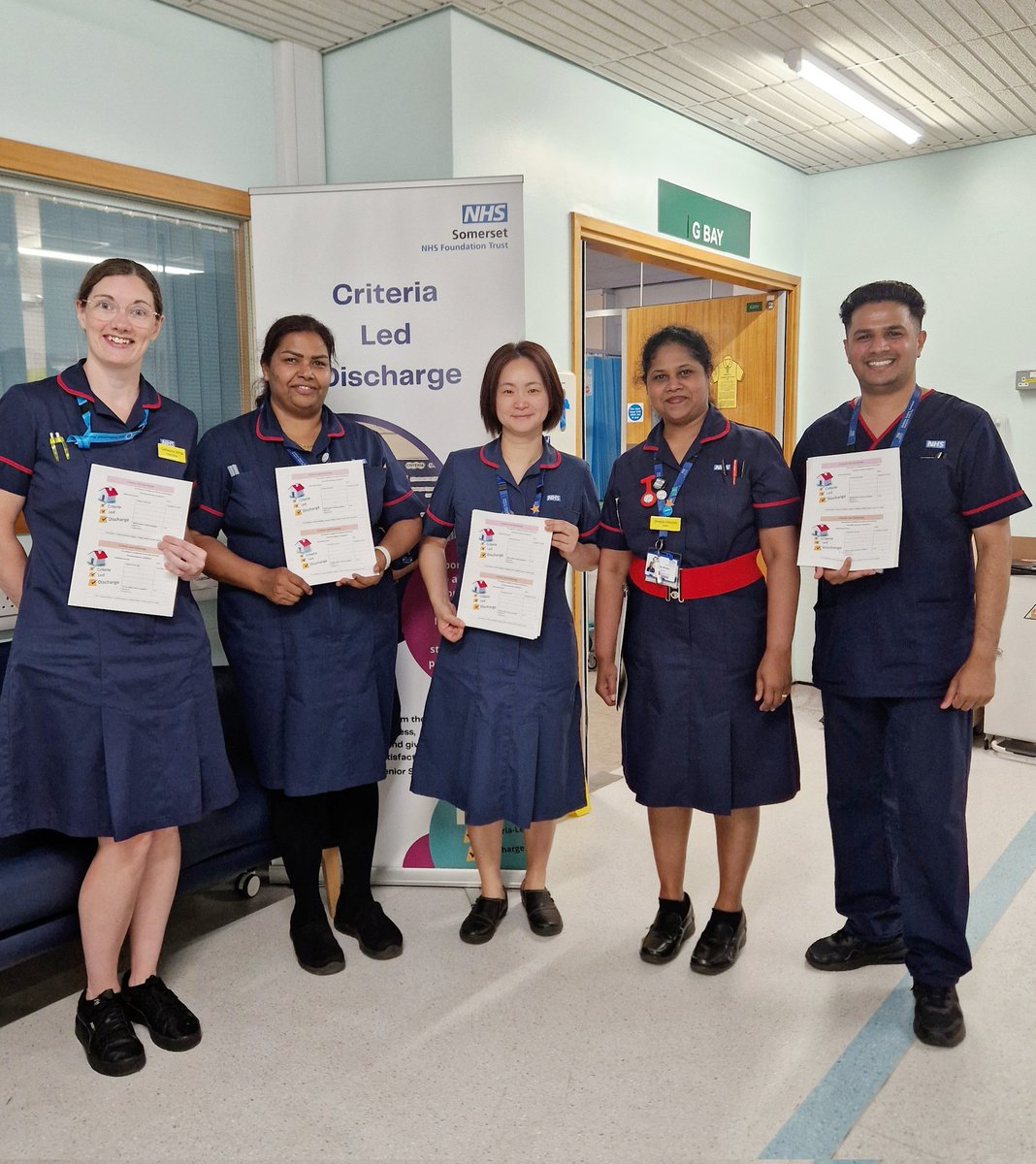 Ready to begin our Senior Nurse led weekend discharge ward round. Test of change to make a difference