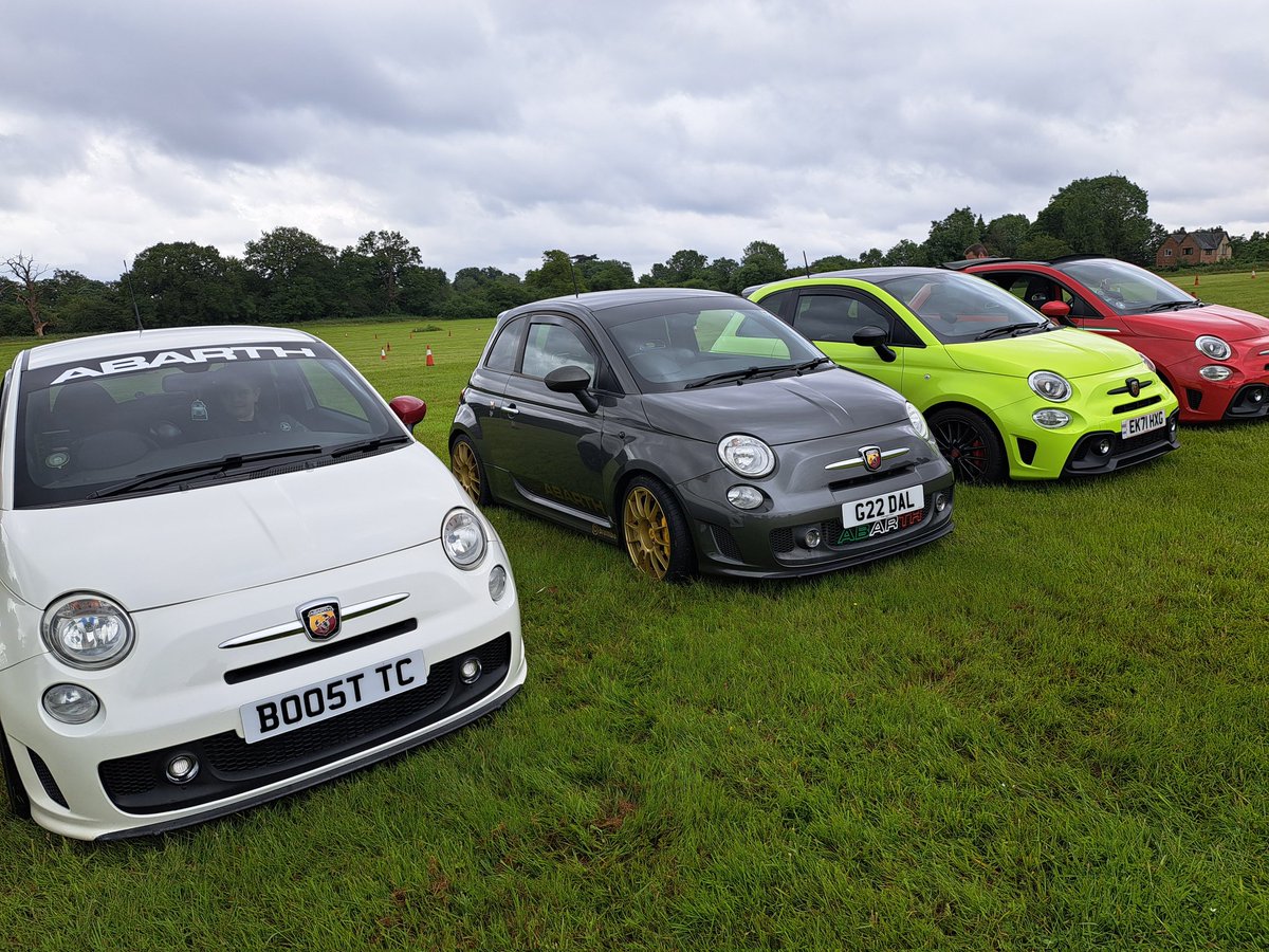 First abarths here. Some amazing vehicles arriving #classicsatthevilla