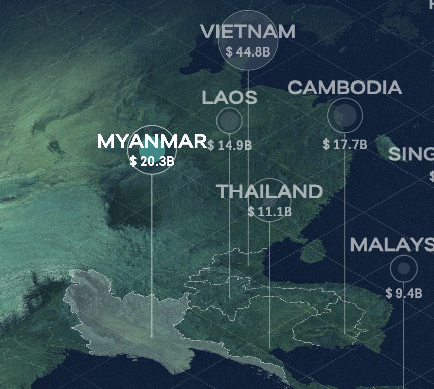 leighhmitchell's tweet photo. 🧵1/21 The latest update to @LowyInstitute's Southeast Asia Aid Map tracks development finance to the region - with complete data from 2015 to 2022. 

🙏With early access, I spent this Sunday investigating what it says about aid flows to #Myanmar since 2021.

Here's what I found: https://t.co/nzrmBoezkO