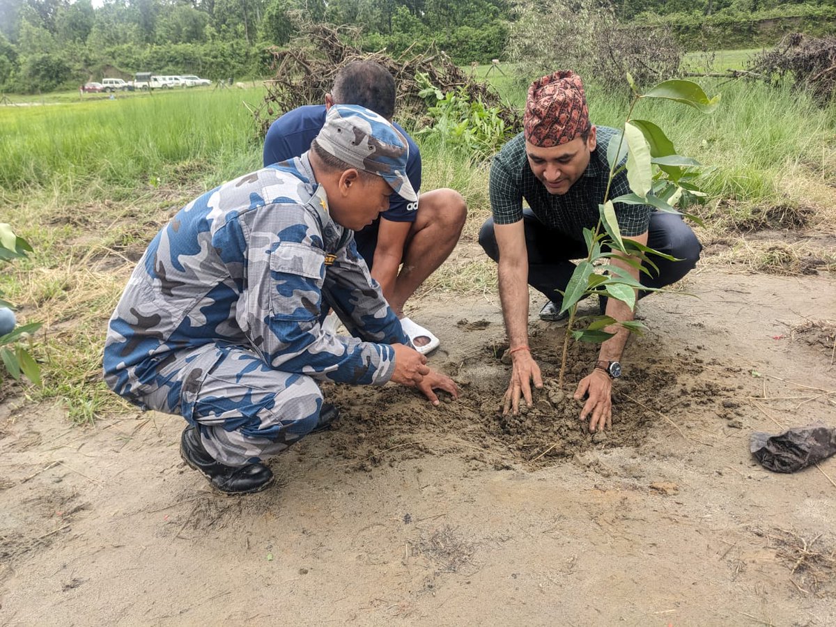 BRCRN2020's tweet photo. BRCRN planted 1000 saplings of indigenous species at Kamal Community Forest, Chulachuli-1, Ilam, on the occasion of Chure Day 2024. Saplings of guava, gooseberry, bamboo, and other species were planted.
@FAONepal @MOFENepal
#chure #conservation #tree #plantation #Nepal https://t.co/Lfi18HcEfL