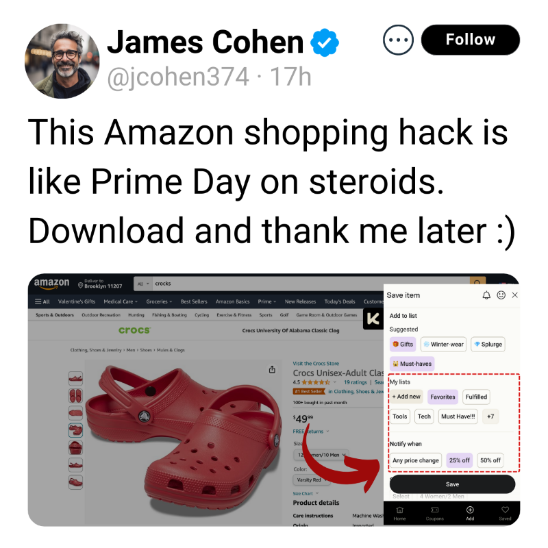 karma_shopping's tweet photo. Karma: Your Key to Hacking Amazon Prices.