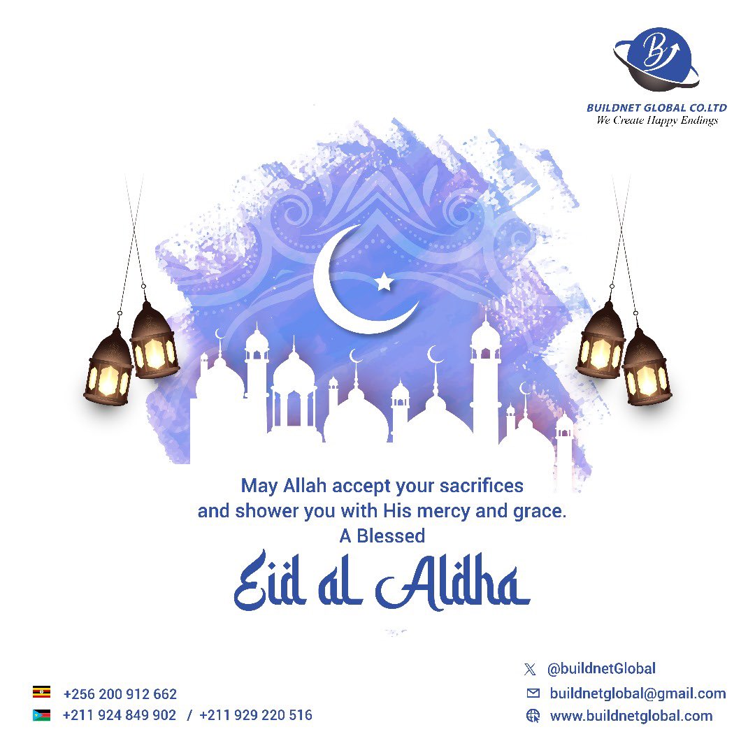 BuildnetGlobal's tweet photo. May Allah accept your sacrifices and shower you with His mercy and grace. 

A Blessed #EidAlAdha https://t.co/tkqeZzj3y2