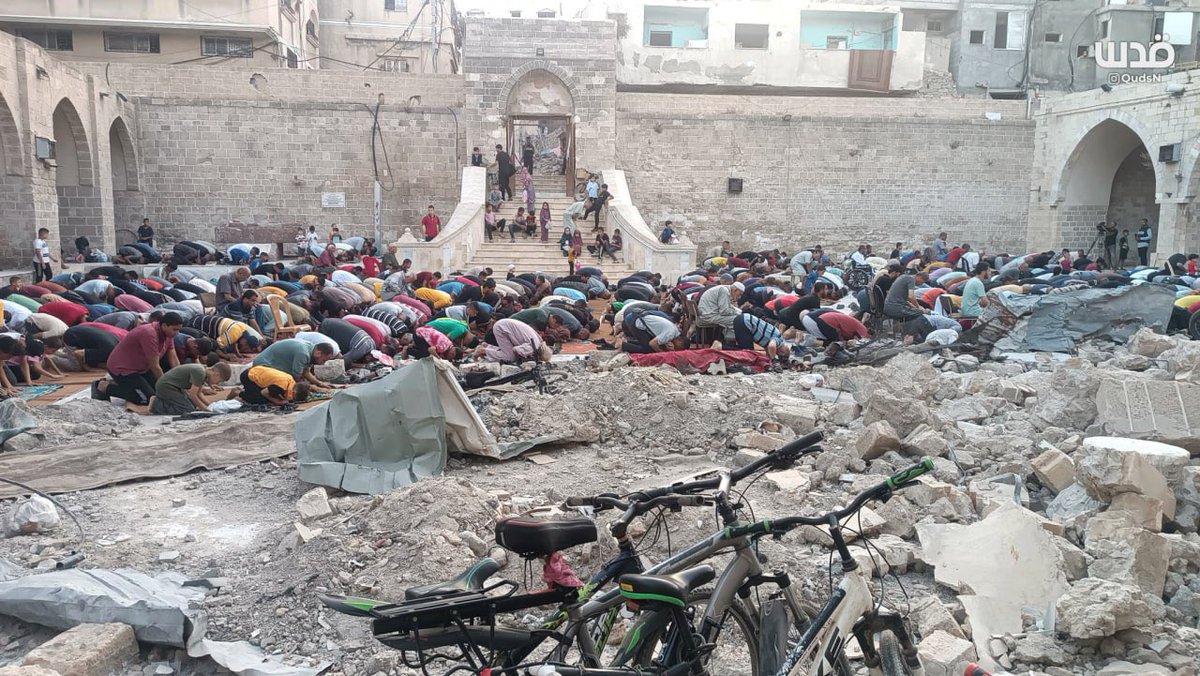 Eid prayer in Gaza today.