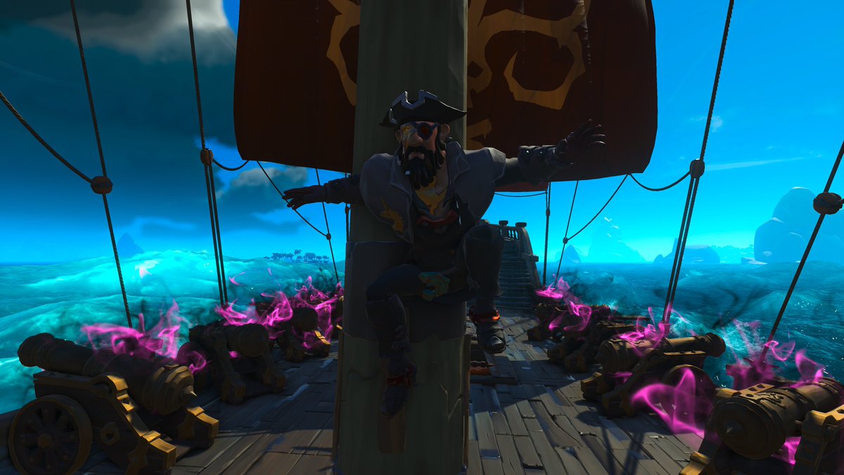 FirmJigglypuff's tweet photo. #SeaOfThievesCommunityWeekend is in full swing as we’ve hit grade 5, and to celebrate, I’ll do a couple of nominations for #BeMorePirate !
Starting of with @knott_andy for his amazing SoT focused 3D work! He’s also an absolute gentleman on the seas! Truly deserving! ❤️‍🔥 https://t.co/iBbF5WZ3sD
