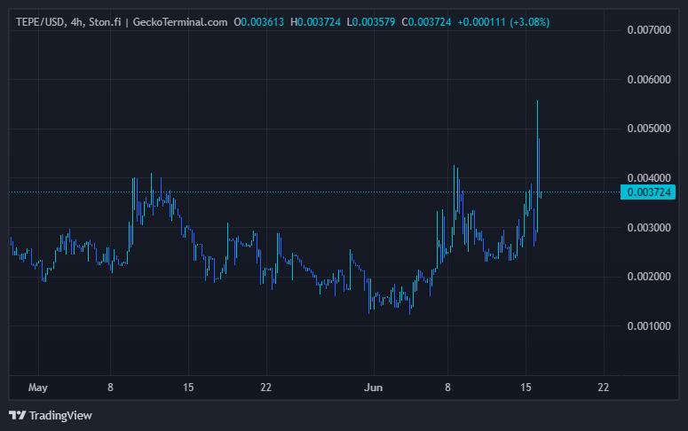 $TEPE
Yet again $TEPE has smashed it's monthly ath of $420K and reached $550K! 🚀

Join our telegram to build this community even stronger!🦾
t.me/TonTepe