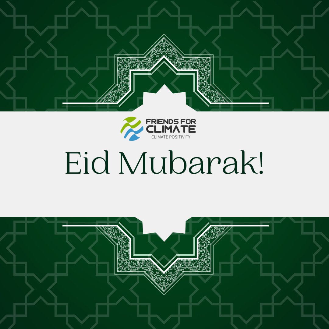 ForClimate_CBO's tweet photo. Eid Mubarak to all who are celebrating♥️✨️!
Let's cherish the spirit of sacrifice, unity, and love that this blessed occasion brings. Wishing you all joy, peace, and prosperity today and always.
#FFCCBO
#ClimatePositivity https://t.co/hD1npgGkG4