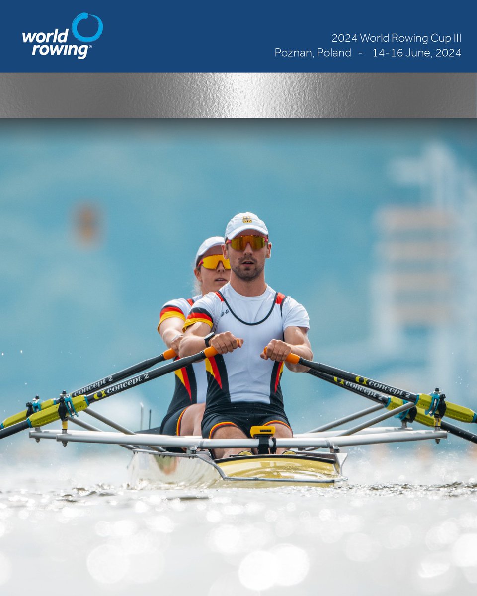 WorldRowing's tweet photo. 🚩 A-FINAL : PR2 Mixed Double Sculls (PR2 Mix2x) 

🥇 Lauren Rowles (b), Gregg Stevenson (s), Great Britain 
🥈Jasmina Bier (b), Paul Umbach (s), Germany 
🥉 Esther Van Der Loos (b), Cornelis De Koning (s), Netherlands 

#WorldRowingCup #WRCPoznan https://t.co/8YBQ1R1uCu