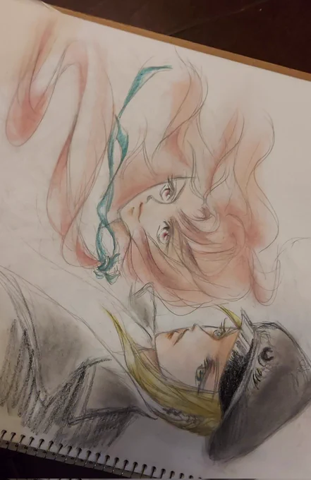 #長髪男子に会えるハッシュタグどうしても反応してしまう長髪タグ…(いつもの過去絵ですいません) 