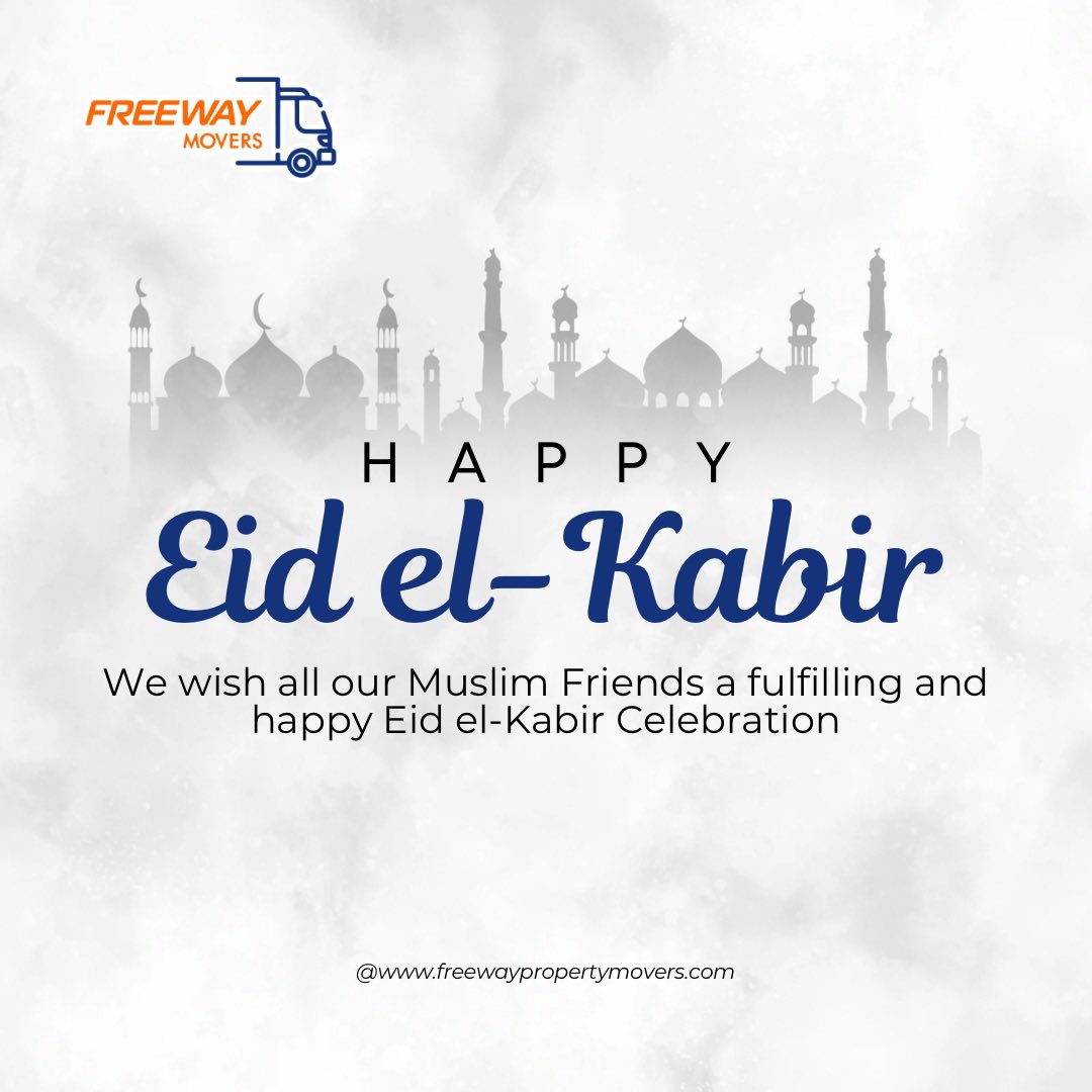 freewaymovers's tweet photo. May this day bring you countless blessings, joy, and the recognition you deserve for all your hard work. Eid Mubarak to you and your family!

#HappyEid 
#freewaypropertymovers 
#freewaymovers https://t.co/N93JgMs4oC