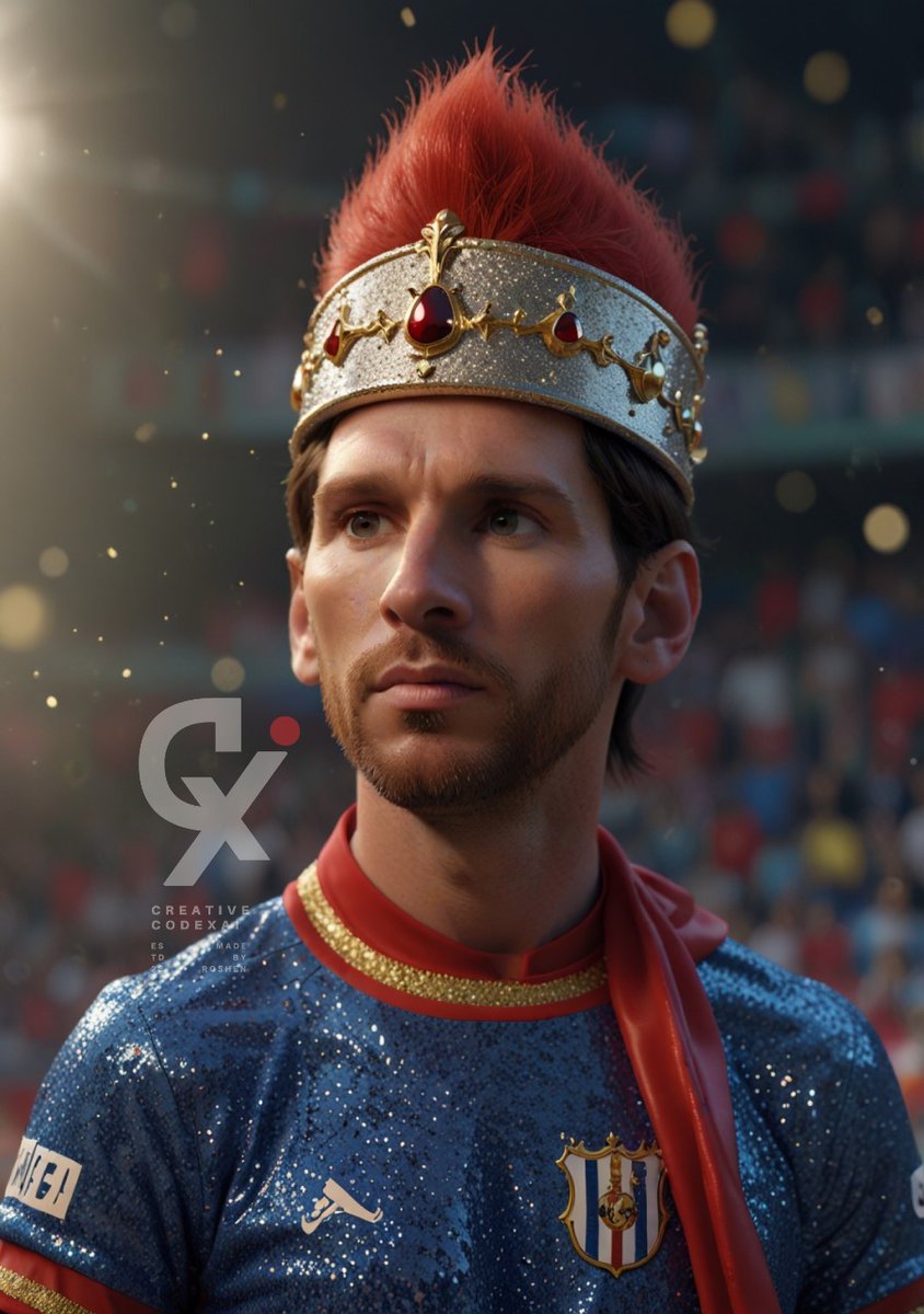 ROSHENDILAN's tweet photo. Icons Meet Monarchy
:
When history meets hilarity – icons don their crowns! 👑😂 #RoyalCaricatures #creativecodexai #aiartcommunity #aiartwork #mr_bean #LionelMessi #ElonMusk #CristianoRonaldo #cr7 https://t.co/GjBrwnB2CM