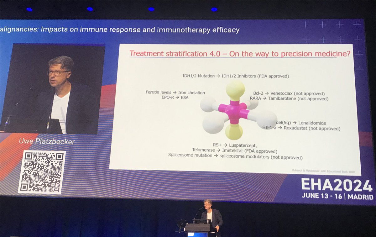 GuezguezL's tweet image. Compelling #EHA2023 session chaired by @SKordasti on how chronic #inflammation in #MDS #MPN #AML remodel the marrow #microenvironment towards driving disease progression and evidence for impact on #immunotherapy response, presented by @UwePlatzbecker @beth_psaila Marc Raaijmakers