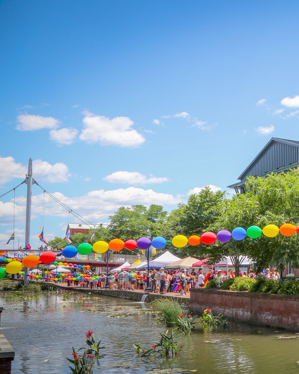 🏳️‍🌈Join Frederick's #PrideMonth festival down at Carroll Creek on the 22nd of June! <a href="/visitmaryland/">visitmaryland</a> See more Pride events and activities in Maryland this month here  visitmaryland.org/list/maryland-… 
#PrideMonth #CapitalRegionUSA 📸: @visitfrederickmd
