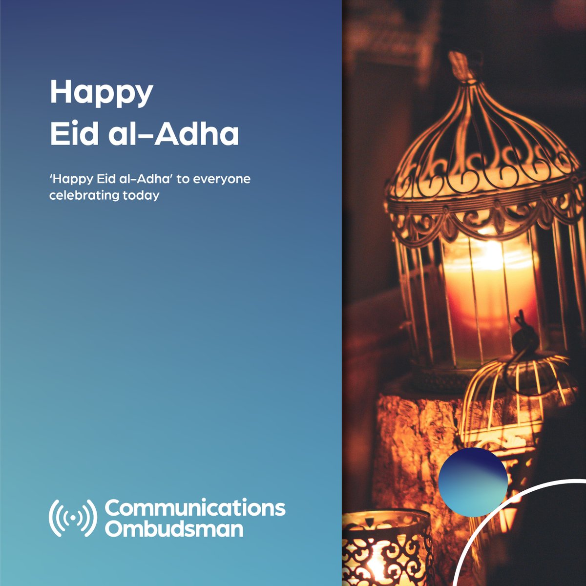 Eid Mubarak! We'd like to wish a Happy Eid al-Adha to everyone celebrating today.

#EidMubarak #EidAlAdha