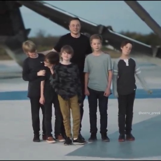 When Elon Musk took his kids to the SpaceX rocket launch, where he launched his favorite cherry-red Tesla Roadster into space using the Falcon Heavy during its test flight. https://t.co/1C50qKJbGI