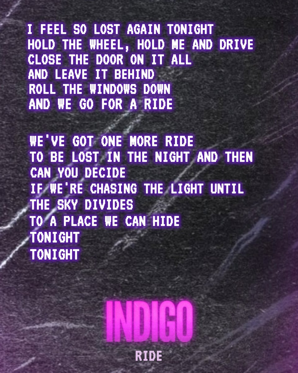 indigosynthwave (@indigosynthwave) on Twitter photo R I D E
.
.
📼 <a href="/newretrowave/">NewRetroWave</a>
.
.
#ride #indigo #album #lyrics #synthwave #synthfam #synthpop #dreamwave #vaporwave #80s #retrowave #retro R I D E
.
.
📼 <a href="/newretrowave/">NewRetroWave</a>
.
.
#ride #indigo #album #lyrics #synthwave #synthfam #synthpop #dreamwave #vaporwave #80s #retrowave #retro