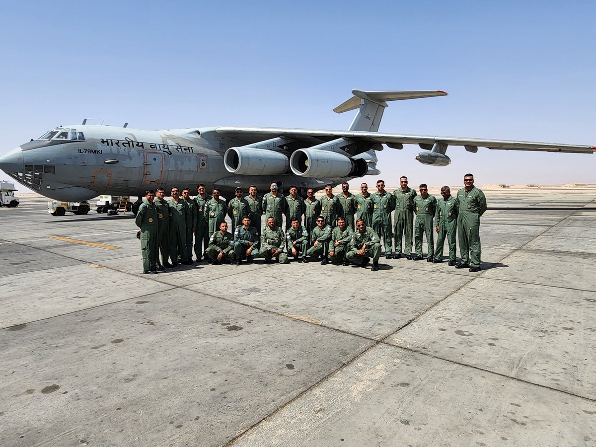 proshillong's tweet photo. #IndianArmedForces
#ExerciseRedFlag
#IAF team deinducts after participation in Exercise Red Flag 2024 at @EielsonAirForce , Alaska, #USA. On the way back, the IAF team participates in Air Force exercise with AF elements of #Greece & #Egypt before landing in India on 24 June 24. https://t.co/2XvGf3Bw29