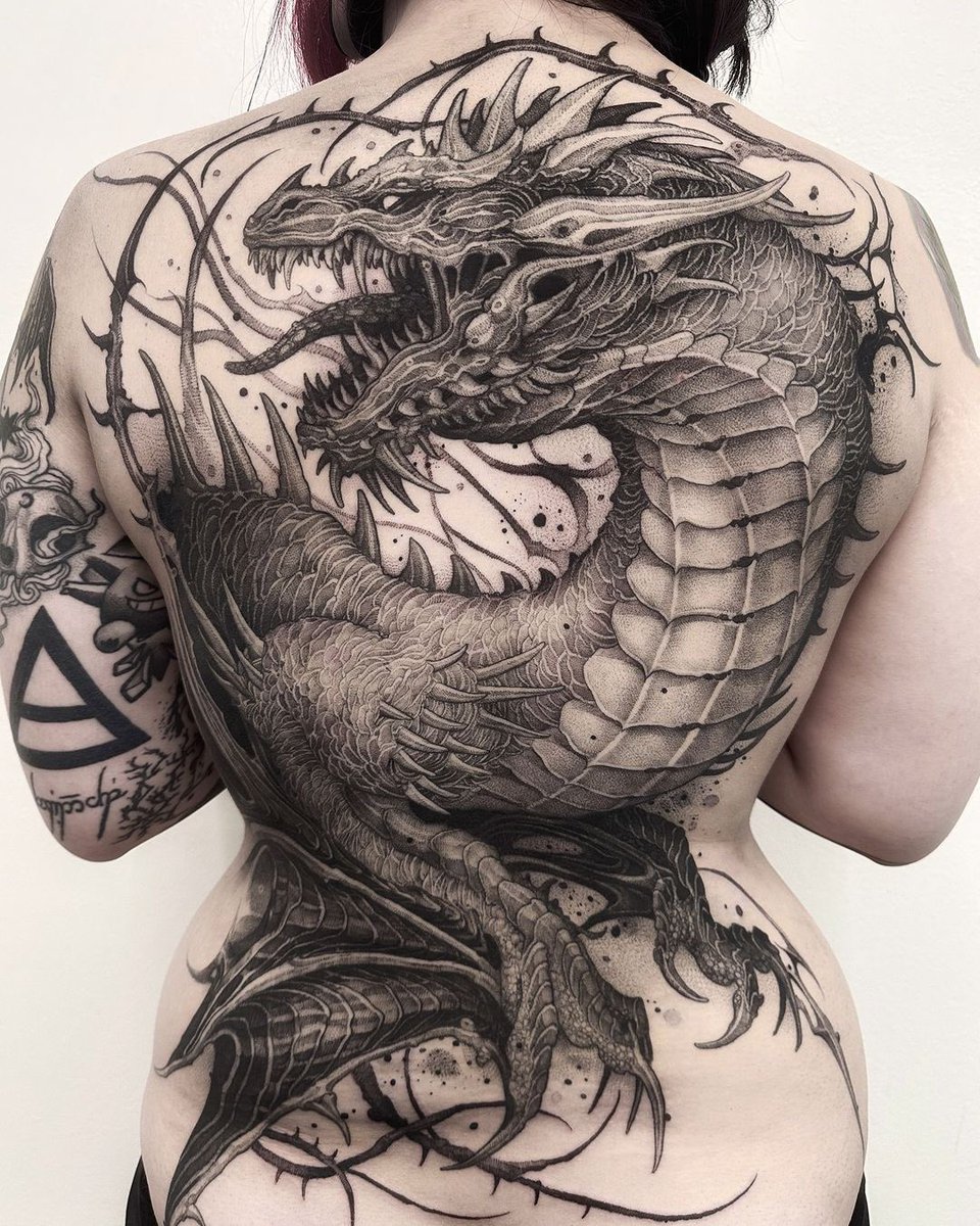 Dragon tattoo by © Francesco Bianco, Italy.