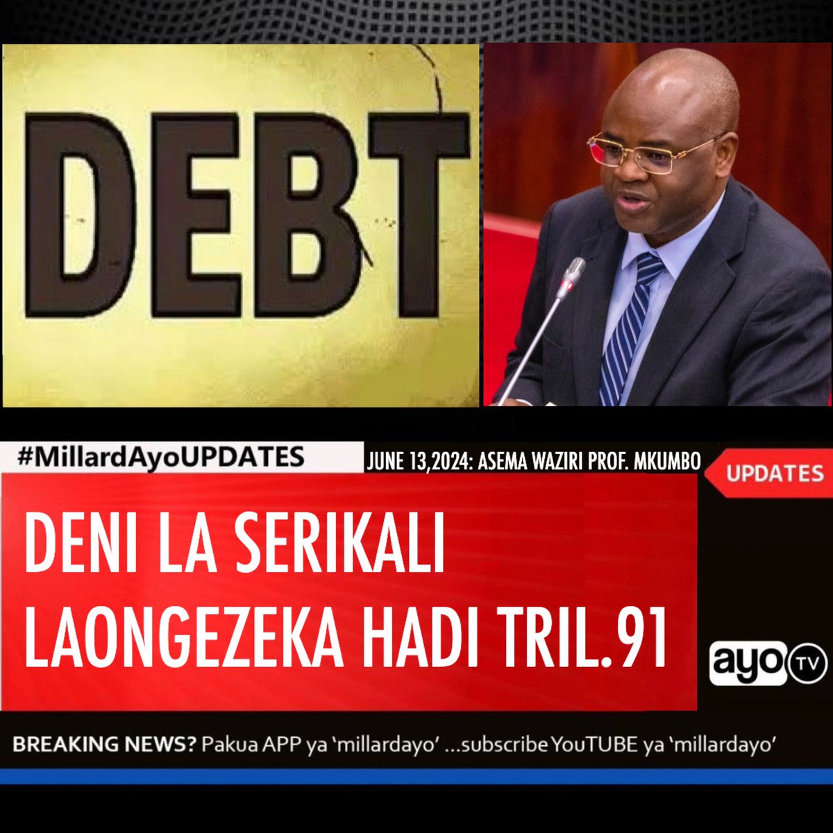 danielkamala5's tweet photo. @eastafricatv Uchumi unakuwa wakati madeni yanaendelea kukuwa na watu ndio akuna ajira na ukisema ujiajiri kodi unayokutana utazani sio mtanzania https://t.co/23hzI6Ckzx