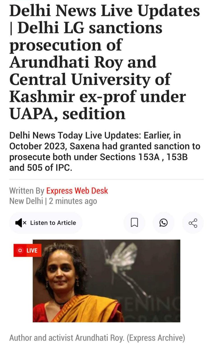 rwpi_india's tweet photo. RWPI condemns the repression of Arundhati Roy and Dr. Sheikh Showkat Hussain!
Repeal UAPA!
Release all political prisoners!

https://t.co/bq8MuWsnDo

#ArundhatiRoy
#UAPA
#RepealAllPoliticalPrisoners https://t.co/lIqxuMLmAG