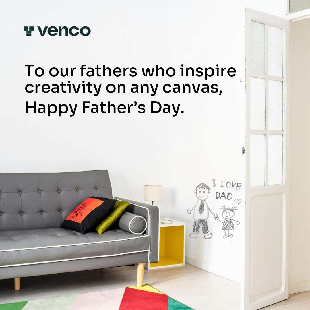 vencohq's tweet photo. To our Fathers who inspire creativity on any canvas.

Happy Father’s Day. 

#FathersDay https://t.co/AvRoT5yVUS