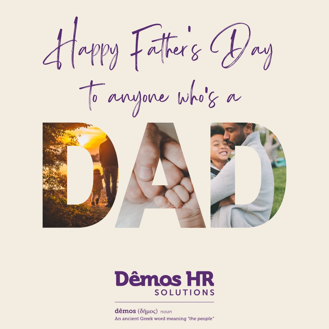 Happy Father’s Day to our clients, contacts &amp; connections that are proud dads! And here’s a reminder of the many changes that have come into place for fathers (and families) including new #paternityleave legislation: demoshr.co.uk/blog/blog/item…

#fathersday #employers #paternityleave