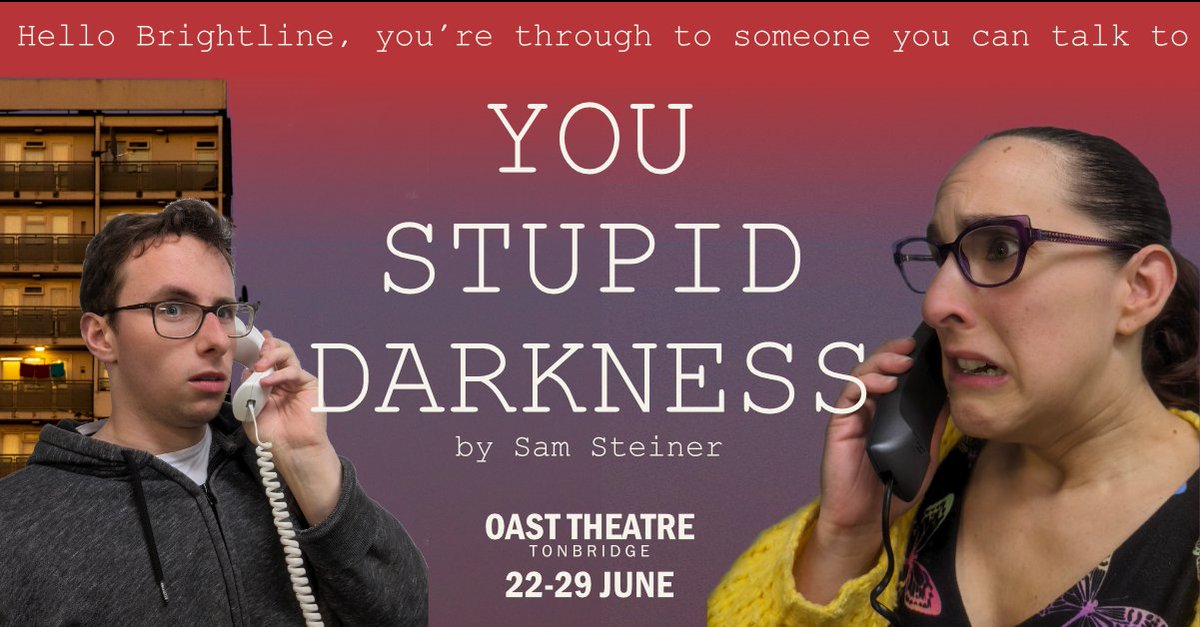 If you want to see some great theatre, get along to @oasttheatre for this funny, bang up-to-date play by Sam Steiner 

 #Tonbridge or #Hildenborough #Sevenoaks #TunWells #Bidborough #Leigh #Penshurst