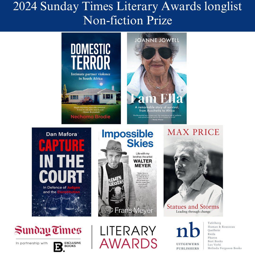 dansmywholename's tweet image. My book, Capture in the Court, has been longlisted for the Sunday Times Literary Awards (Non-fiction Prize). Feels surreal. 🤩🥹 thanks to my publisher @khanyisile without whom the book would not have seen the light of day; and to all who’ve bought or recommended it to others! ♥️