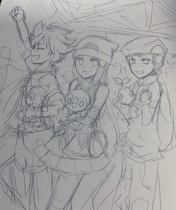 部屋の片付けしてたら15年くらい前のアナログラフ絵が出てきた。自分の絵だけど可愛いね???続き仕上げようかな?? 