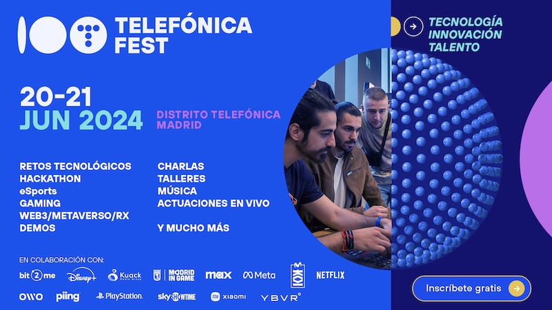 Esta semana tenemos nuestro Telefónica Fest en Distrito. Abrimos las puertas de casa con hackathones, demos, charlas, actividades varias. "Telefónica Fest: 21 y 21 de Junio en mi casa. Vente a Telefónica." elladodelmal.com/2024/06/telefo… Yo daré una conferencia el viernes. Reserva ya.