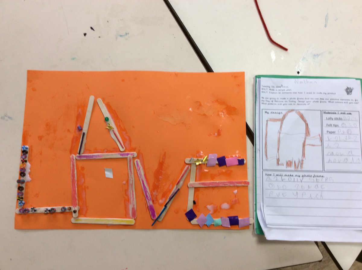 ECS_Keighley's tweet photo. Year 1 made and decorated photo frames with their friends and families for our Day of Welcome.  @SchsofSanctuary #DayOfWelcome #TreasuredMemories #OurHome https://t.co/bjdUWeN1z0