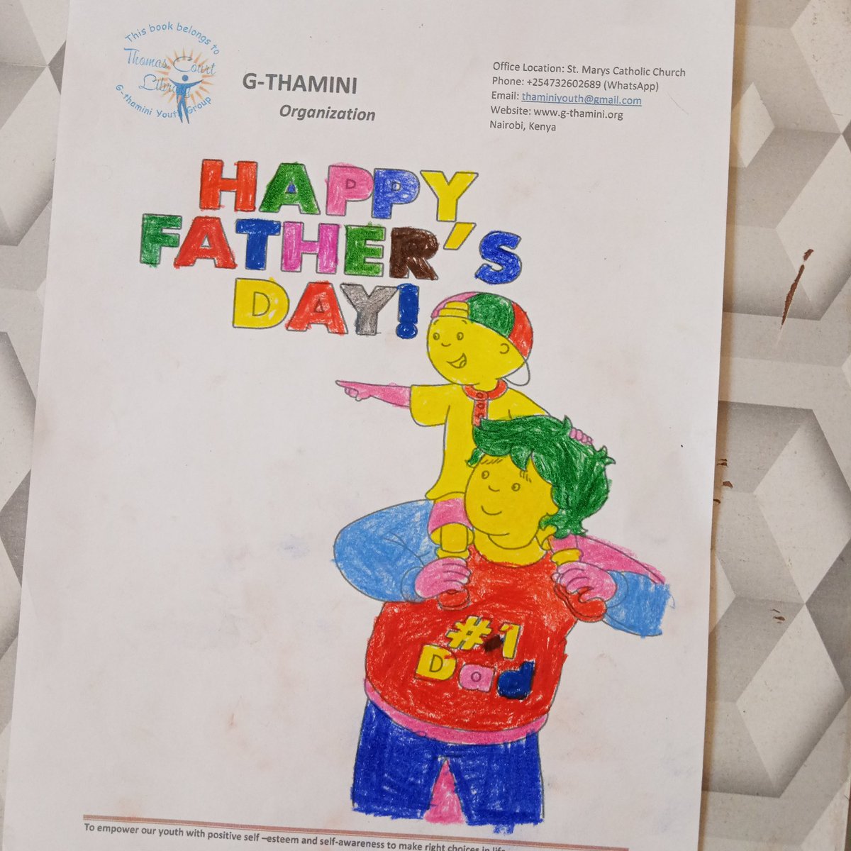 NathanOmbalo's tweet photo. Happy Fatherโs Day to all the incredible dads, both present and future! ๐ Whether youโre a superhero with a cape or without, your love and care make a world of difference. Make this day count for yourselves! ๐๐โฃ๏ธ
#ThomasCourtLibrary
@GthaminiOrg https://t.co/9L2Ia0iJAk