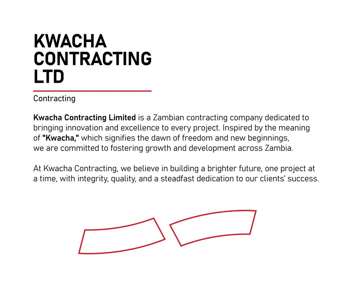 Leaftrendd's tweet photo. Kwacha Contracting Limited

 This project showcases the brand identity design for Kwacha Contracting Limited, a Zambian contracting company. Inspired by the meaning of "Kwacha," which signifies a new dawn. #leaftrend_designs #acorn2oak #logo_design #Kwacha_Contracting_ltd https://t.co/tUaC9fTGTy