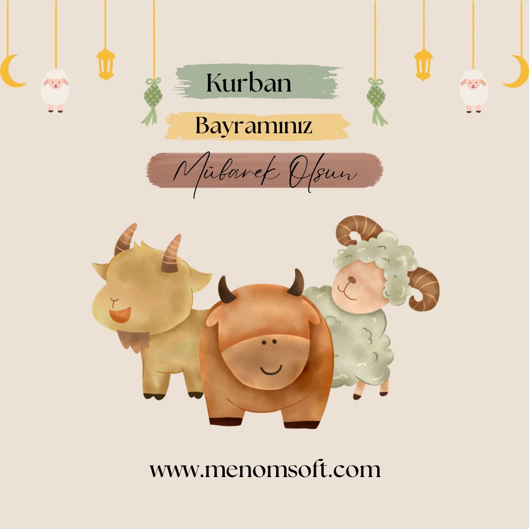 menomsoft's tweet photo. Menom Soft Ailesi olarak Kurban Bayramınızı en içten dileklerimizle kutluyoruz.❤️ https://t.co/79olMrynxU