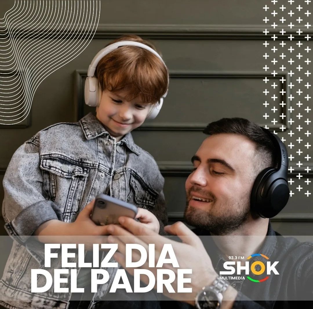 shokmultimedia's tweet image. Hoy queremos celebrar a todos los padres que día a día con su esfuerzo y dedicación hacen de este mundo un lugar mejor para sus hijos y su familia

Feliz día a todos, de parte del equipo de Shok Multimedia 93.3 F.M. y YouTube. 🎁

#EstoyenShok #AquiVamosShok